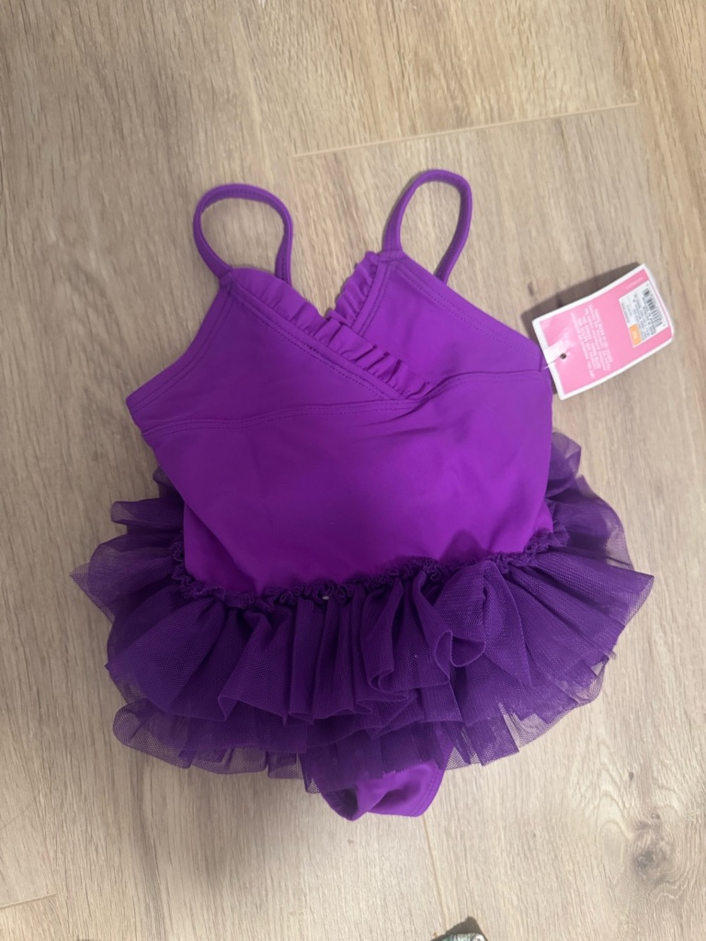 Purple Tulle Tutu One-Piece Kids swim